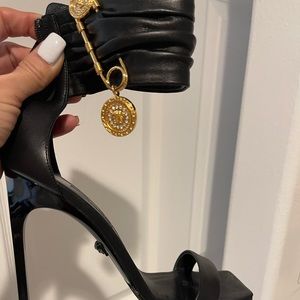 110MM Versace Safety Pin Sandals